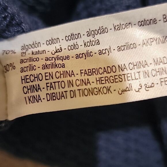 ZARA Blue Button-Up Women's Sweater sz med - Picture 7 of 7